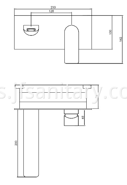 Size Of Concealed Basin Mixer